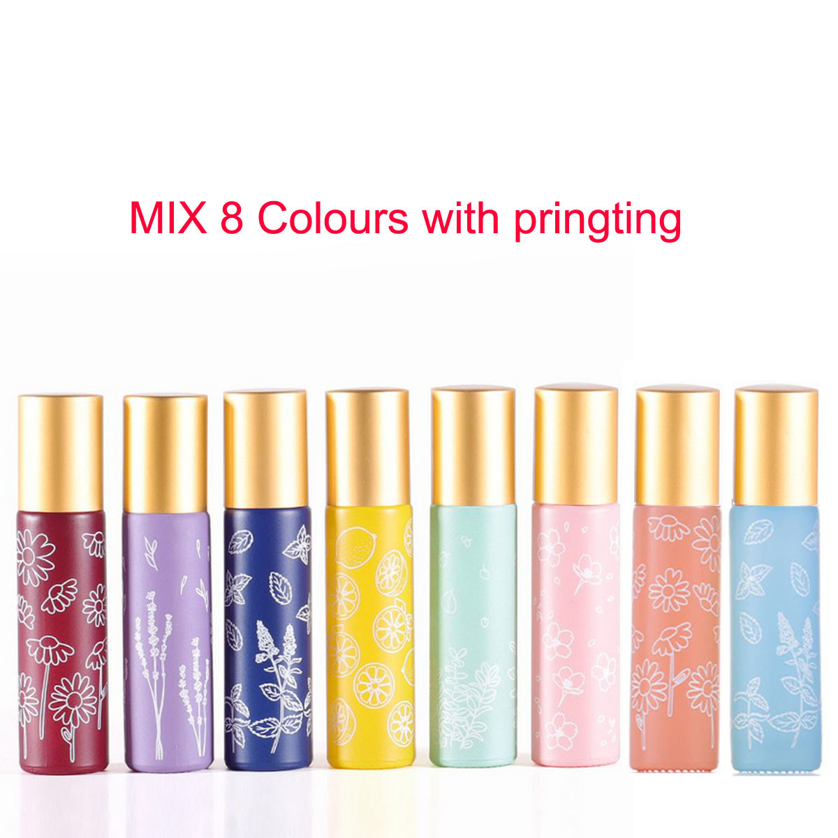 Attar Oil Roll On - Bouteille à roulettes en verre Macaron