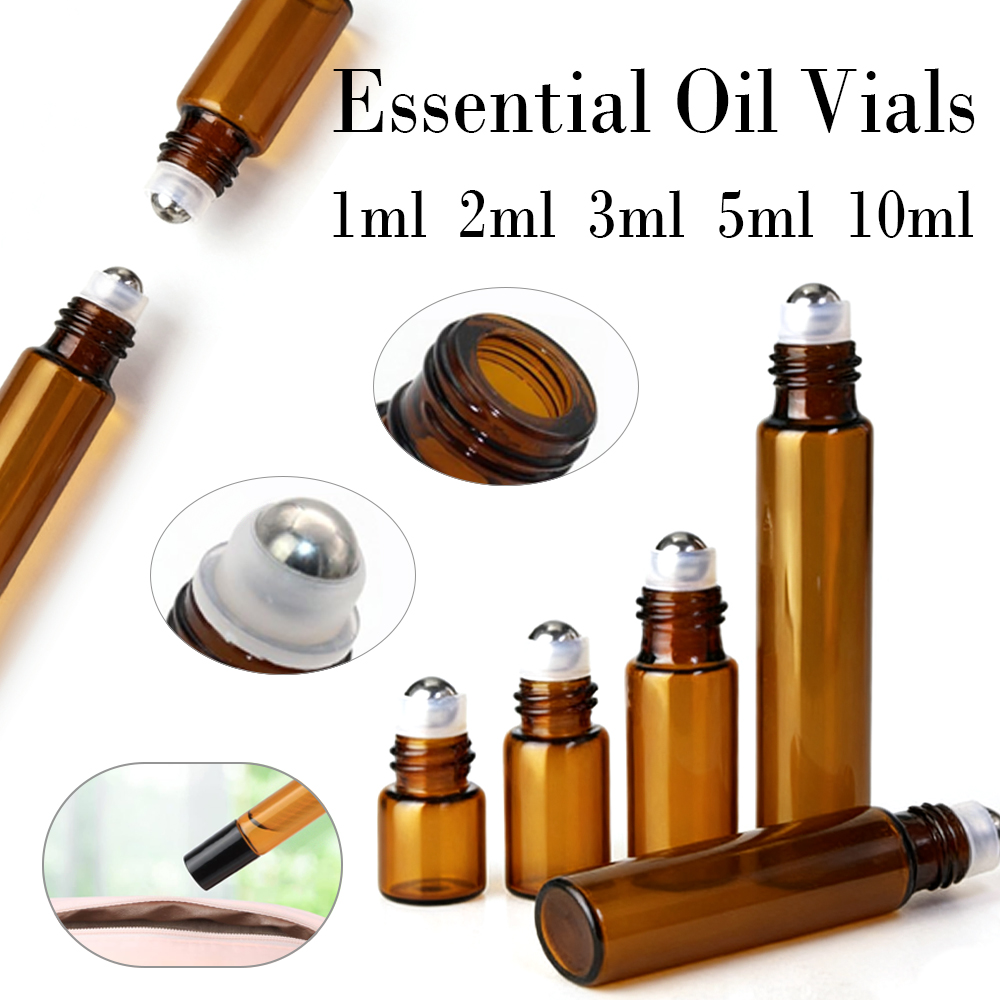 Attar Oil Roll On - Bouteilles en verre à rouleau pour