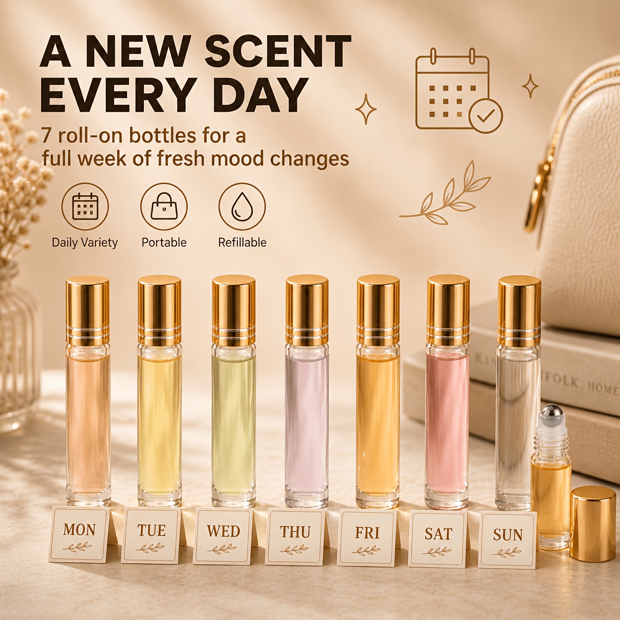 Lot de 7/14 flacons roll-on en - Attar Oil Roll On avis et prix